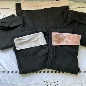 Victoria’s Secret fold over legging 5 pairs sz L